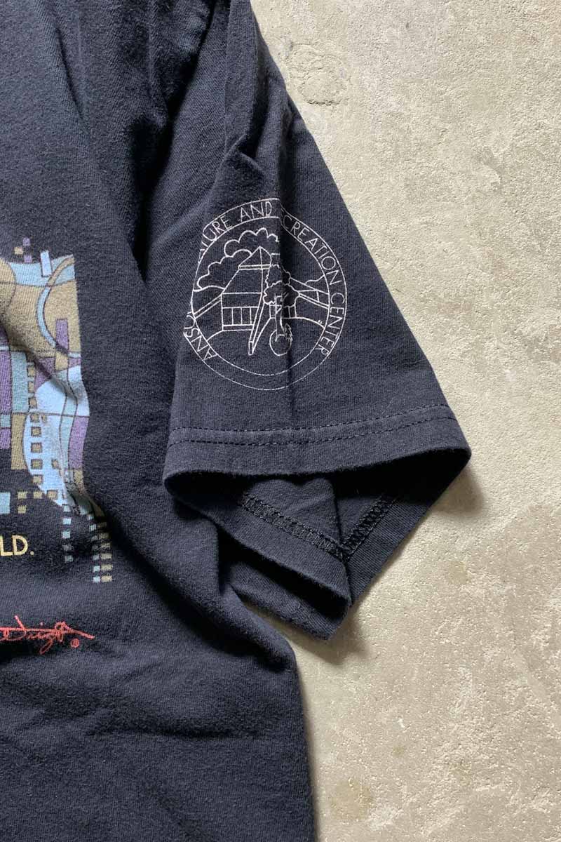 S/S CHICAGO PRINT T-SHIRT / BLACK [SIZE: M USED]