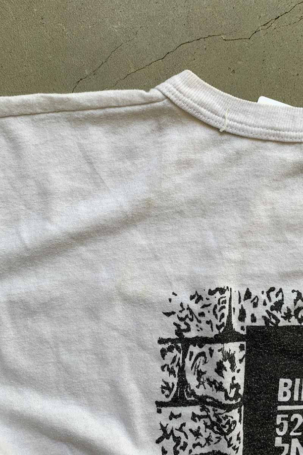 MADE IN USA 80'S S/S BILLY JOEL PRINT MUSIC T-SHIRT / WHITE [SIZE: L USED]