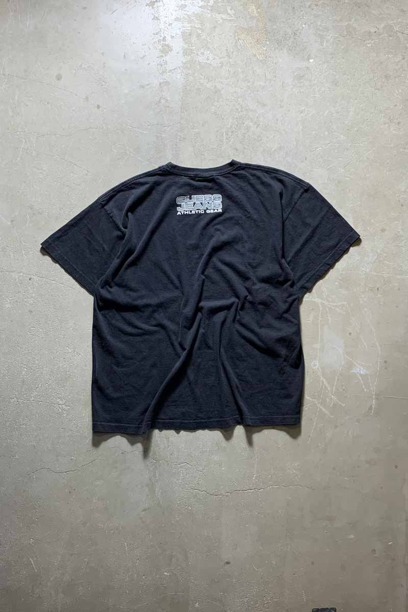 MADE IN USA 90'S S/S LOGO PRINT T-SHIRT / BLACK [SIZE: XL USED]