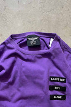 画像をギャラリービューアに読み込む, LEAVE THE BOY ALONE T-SHIRT / PURPLE [SIZE: S USED]
