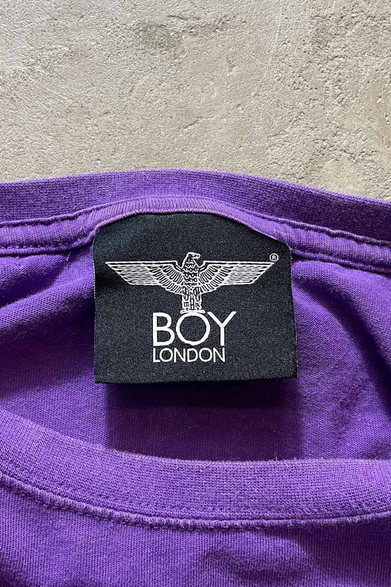 LEAVE THE BOY ALONE T-SHIRT / PURPLE [SIZE: S USED]