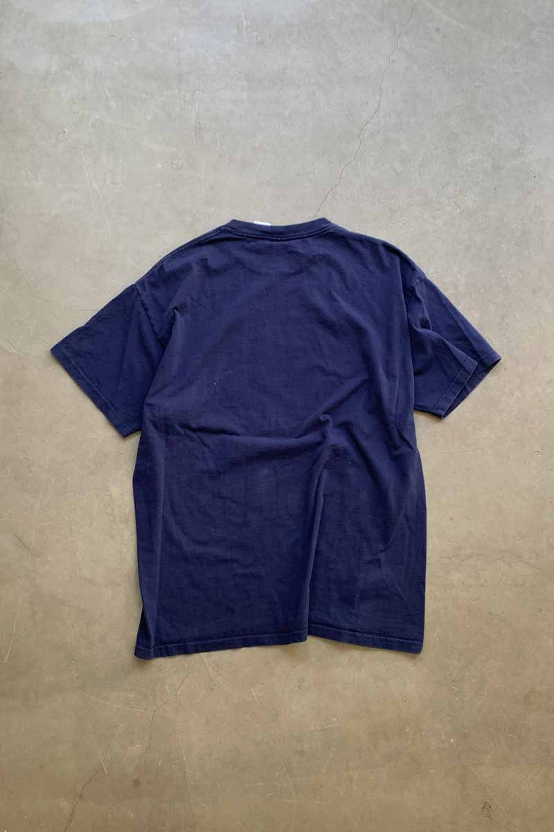 90'S S/S SCARFACE PRINT MOVIE T-SHIRT / NAVY [SIZE: 2XL USED]