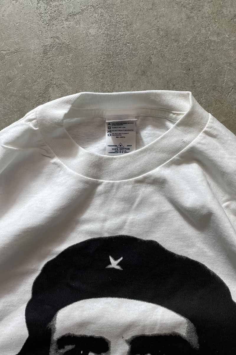 MADE IN USA Y2K EARLY 00'S CHE GUEVARA PRINT T-SHIRT / WHITE [SIZE: M USED]