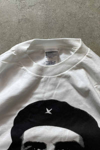 MADE IN USA Y2K EARLY 00'S CHE GUEVARA PRINT T-SHIRT / WHITE [SIZE: M USED]