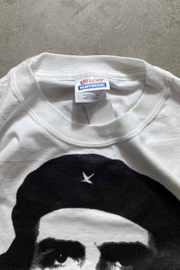 MADE IN USA Y2K EARLY 00'S CHE GUEVARA PRINT T-SHIRT / WHITE [SIZE: S USED]