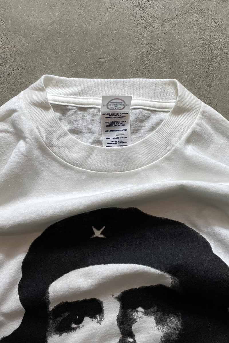 MADE IN USA Y2K EARLY 00'S CHE GUEVARA PRINT T-SHIRT / WHITE [SIZE: M USED]