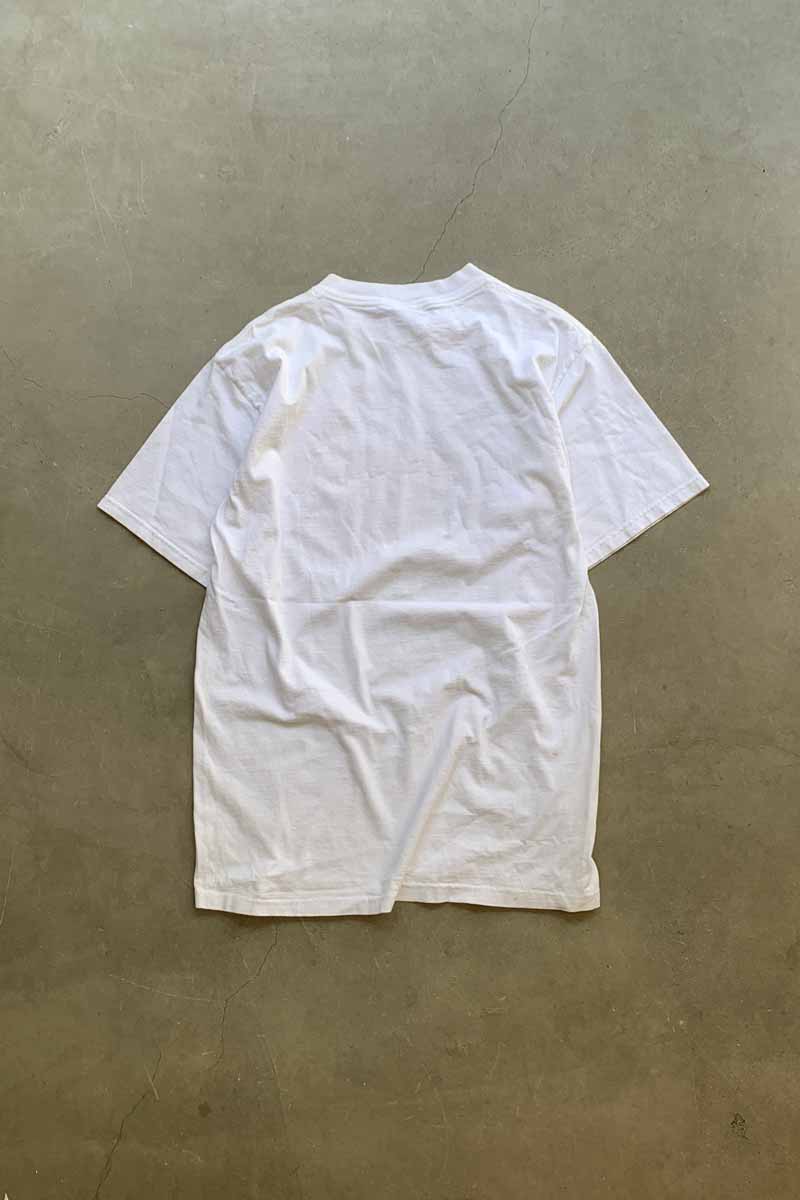 MADE IN USA 99'S S/S BRUCE SPRINGSTEEN PRINT BAND T-SHIRT / WHITE [SIZE: L DEADSTOCK/NOS]