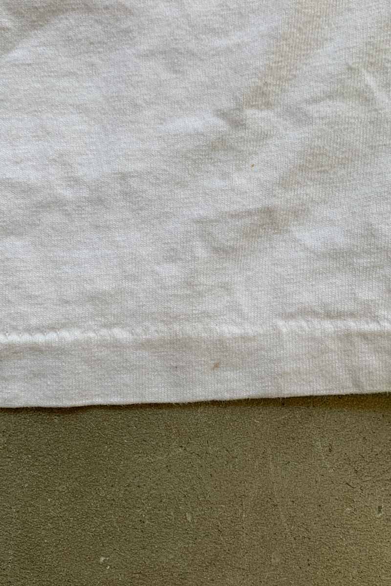 MADE IN USA 99'S S/S BRUCE SPRINGSTEEN PRINT BAND T-SHIRT / WHITE [SIZE: L DEADSTOCK/NOS]