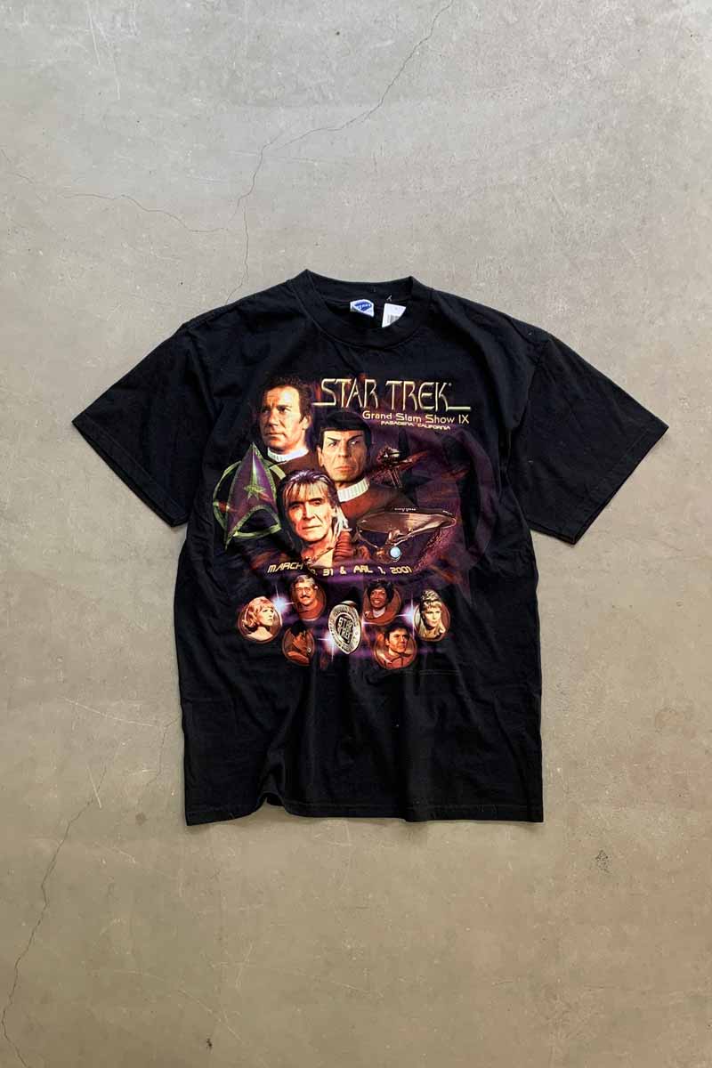01'S S/S STAR TREK GRAND SLAM SHOW PRINT MOVIE T-SHIRT / BLACK [SIZE: L USED]