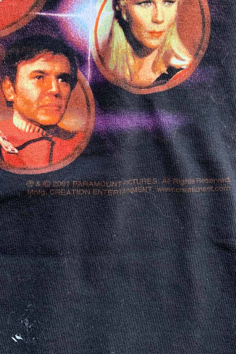 01'S S/S STAR TREK GRAND SLAM SHOW PRINT MOVIE T-SHIRT / BLACK [SIZE: L USED]