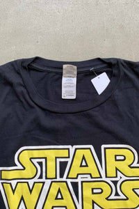 S/S STAR WARS PRINT MOVIE T-SHIRT / BLACK [SIZE: L USED]