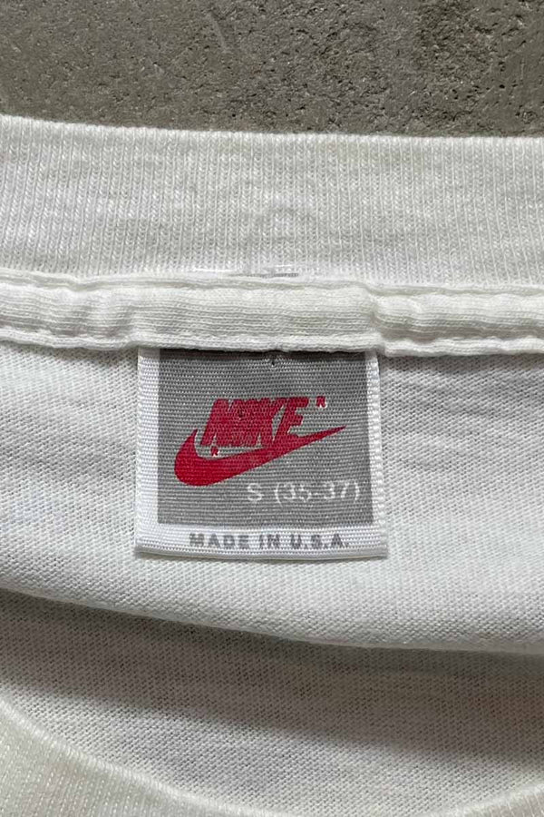 MADE IN USA 90'S LOGO PRINT T-SHIRT / MULTI [SIZE: S USED]