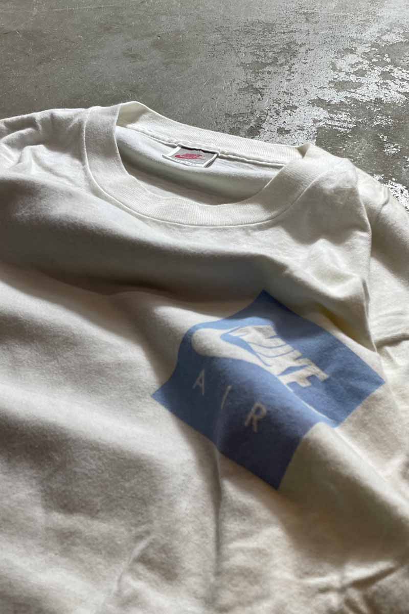 MADE IN USA 90'S LOGO PRINT T-SHIRT / MULTI [SIZE: S USED]
