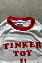 画像をギャラリービューアに読み込む, MADE IN USA 90&#39;S TINKERTOY ADVERTISING RINGER T-SHIRT / WHITE [SIZE: L USED]
