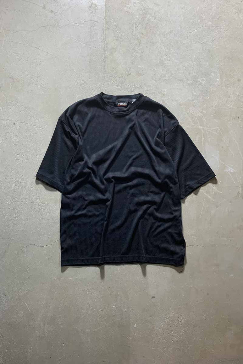 90'S S/S POLYESTER T-SHIRT /  BLACK [SIZE: XL USED]