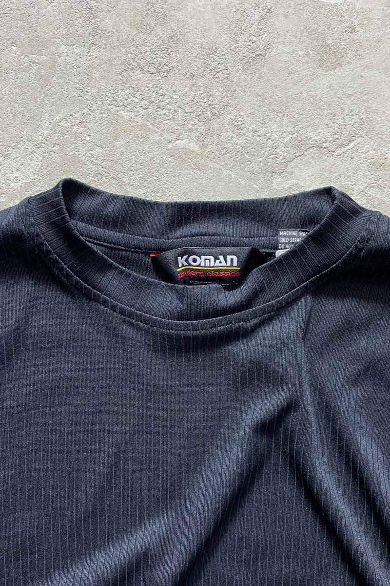 90'S S/S POLYESTER T-SHIRT / BLACK [SIZE: XL USED]
