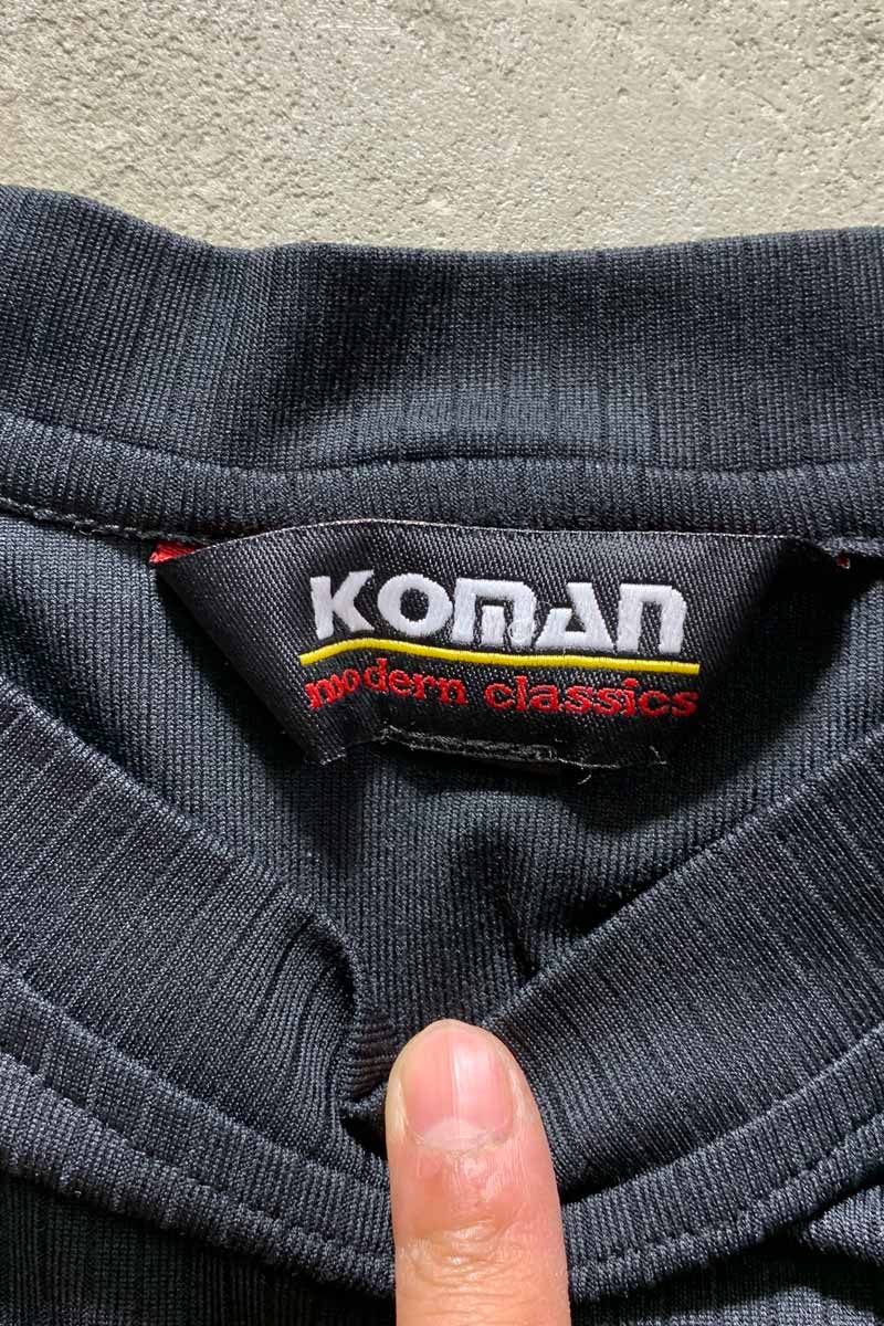 90'S S/S POLYESTER T-SHIRT / BLACK [SIZE: XL USED]