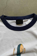 画像をギャラリービューアに読み込む, MADE IN USA 01&#39;S MTV&#39;S BEAVIS AND BUTT-HEAD PRINT MOVIE RINGER T-SHIRT / WHITE / NAVY [SIZE: L USED]
