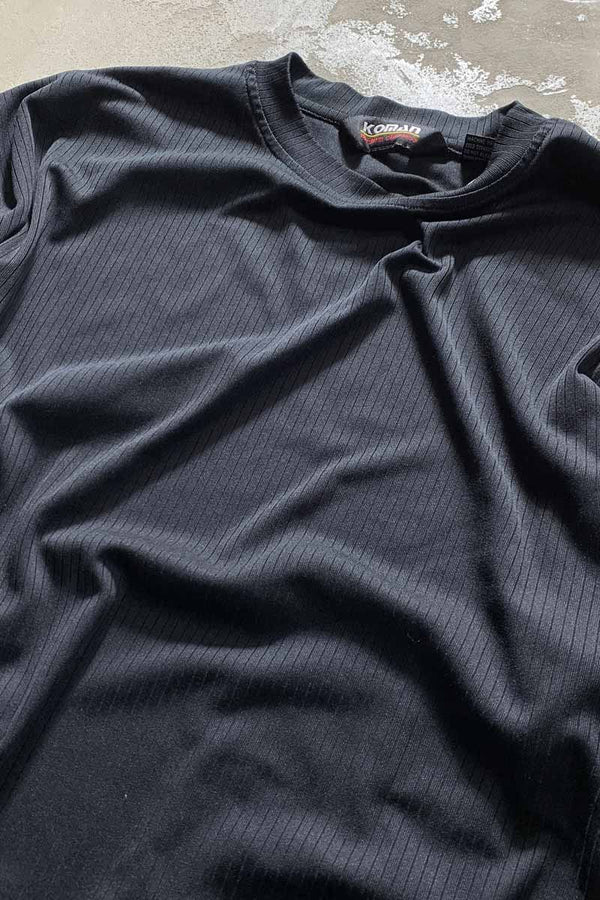 90'S S/S POLYESTER T-SHIRT / BLACK [SIZE: XL USED]