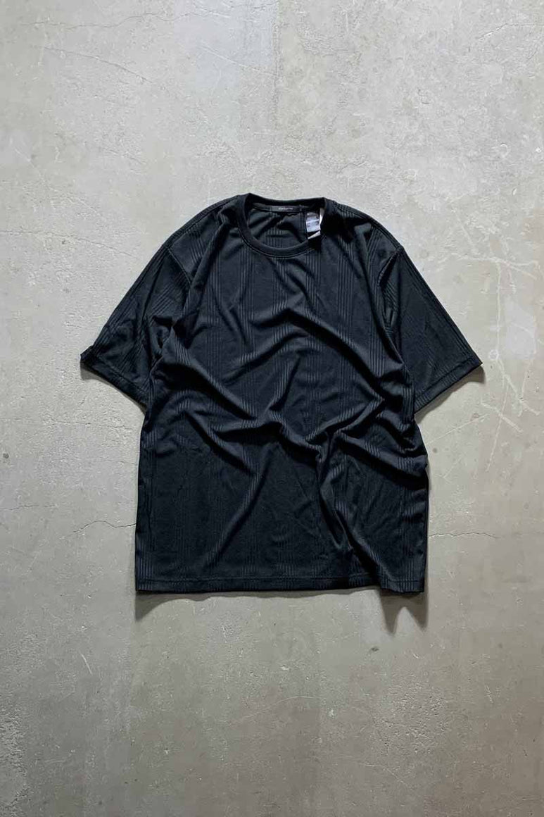 S/S POLYESTER T-SHIRT /  BLACK [SIZE: L USED]
