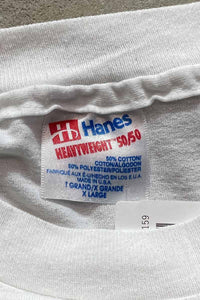 MADE IN USA 90'S NEW FOUNDLAND PRINT ANIMAL T-SHIRT / WHITE [SIZE: XL USED]