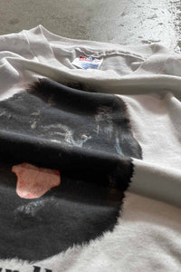 MADE IN USA 90'S NEW FOUNDLAND PRINT ANIMAL T-SHIRT / WHITE [SIZE: XL USED]