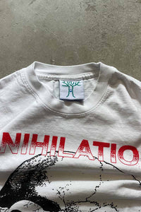 ANNIHILATION SKULL T-SHIRT / WHITE [SIZE: M USED]