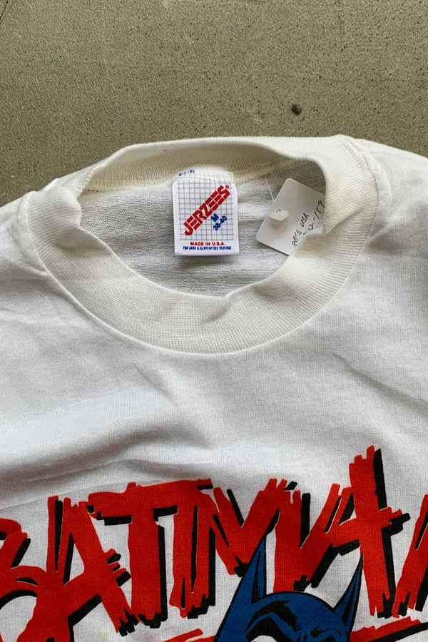 MADE IN USA 88'S S/S BATMAN PRINT MOVIE T-SHIRT / WHITE [SIZE: M DEADSTOCK/NOS]