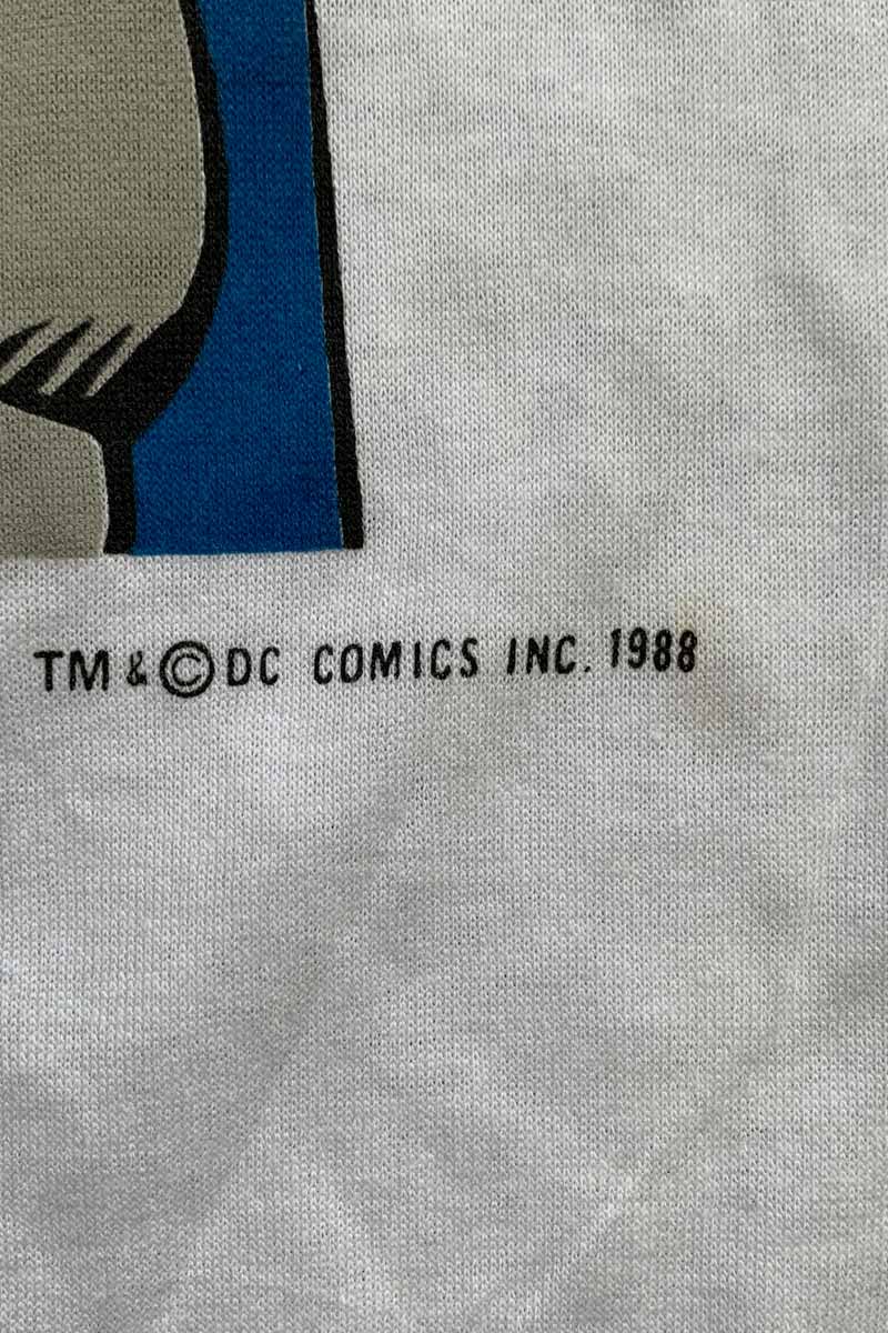MADE IN USA 88'S S/S BATMAN PRINT MOVIE T-SHIRT / WHITE [SIZE: M DEADSTOCK/NOS]
