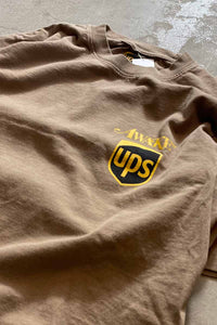 22'S ONE POINT LOGO T-SHIRT / BROWN [SIZE: S USED]