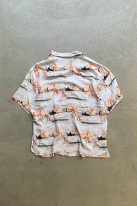 S/S SANCTUARY CAMP RAYON SHIRT / WHITE [SIZE: M USED]