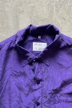 画像をギャラリービューアに読み込む, 90&#39;S L/S SILK SHIRT / PURPLE [SIZE: M USED]
