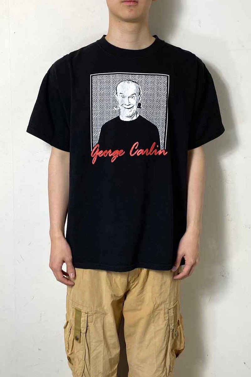 DELTA | 90-00'S GEORGE CARLIN BACK PRINT MESSAGE T-SHIRT – STOCK ...