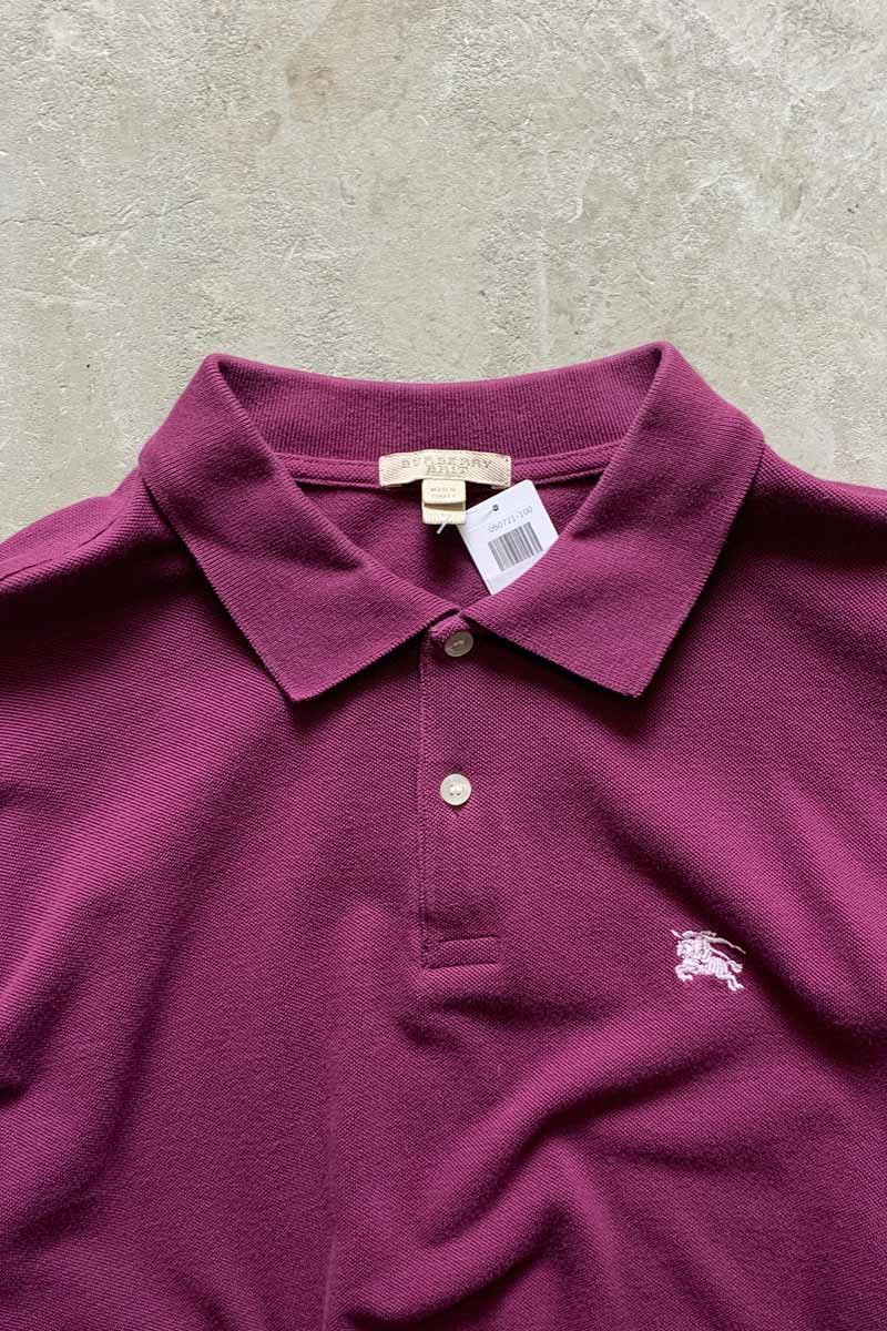 L/S POLO SHIRT / WINE RED [SIZE: L USED]