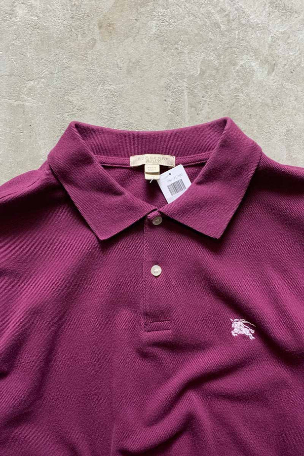 L/S POLO SHIRT / WINE RED [SIZE: L USED]