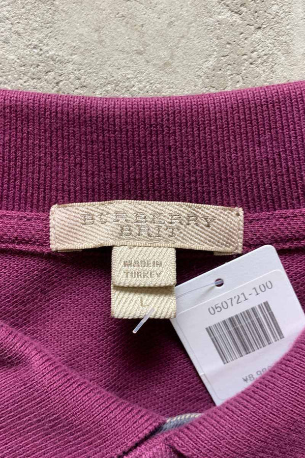 L/S POLO SHIRT / WINE RED [SIZE: L USED]