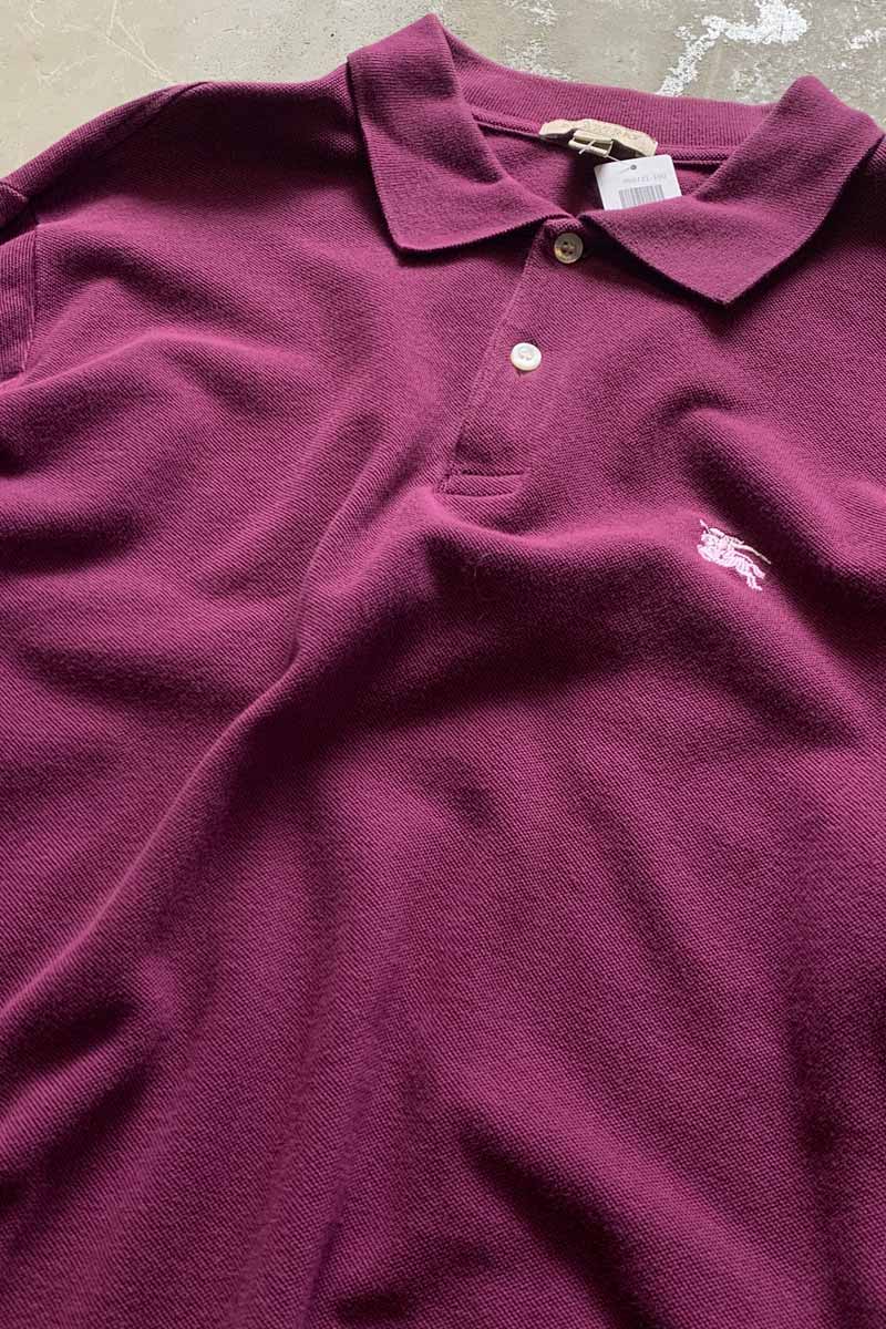 L/S POLO SHIRT / WINE RED [SIZE: L USED]