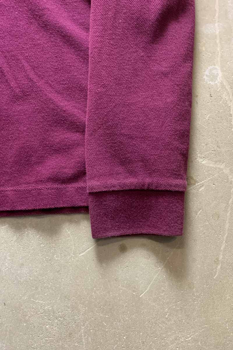 L/S POLO SHIRT / WINE RED [SIZE: L USED]