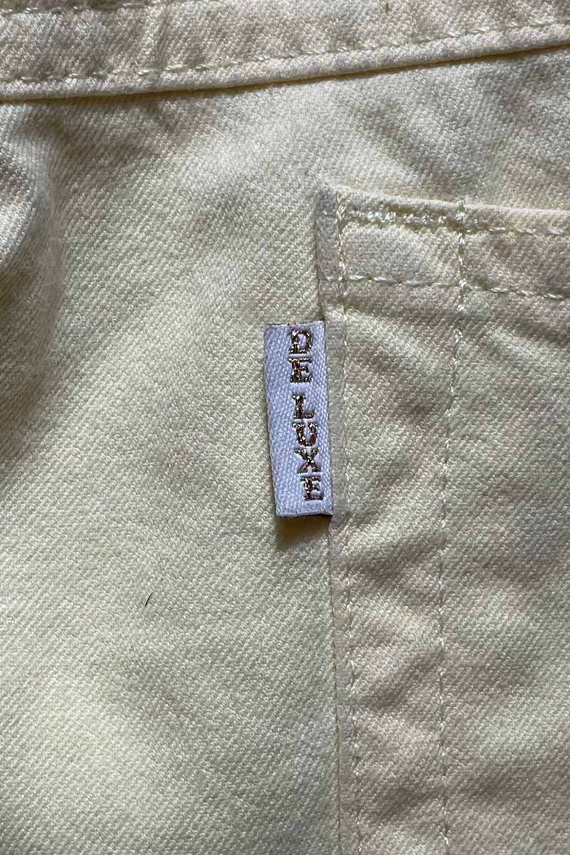 MCM COTTON TWILL PANTS / YELLOW [SIZE: 33 USED]