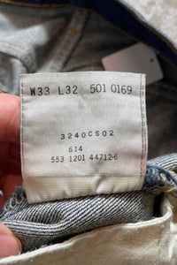 MADE IN USA 01'S 501 DENIM PANTS / INDIGO [SIZE: W33L32 USED]