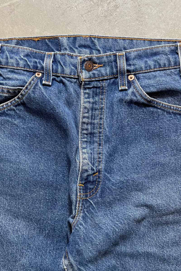 MADE IN USA 1994s 505 DENIM PANTS ORANGE TAB / INDIGO [SIZE: W34L29 USED]