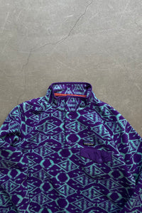 17SS T-SNAP SYNCHILLA AZTEC FLEECE JACKET / PURPLE [SIZE: L USED]