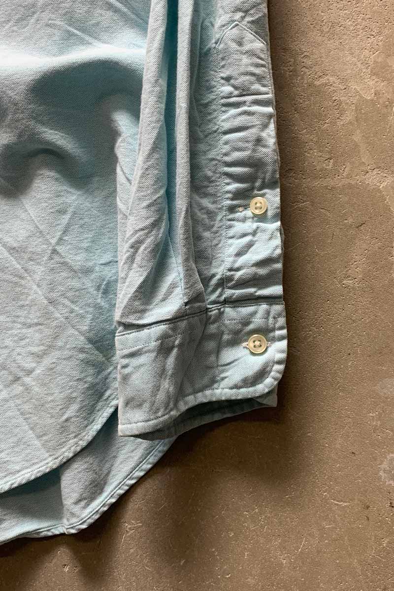 90'S L/S B.D COTTON OXFORD CLASSIC FIT SHIRT / LIGHT BLUE [SIZE: XL USED]