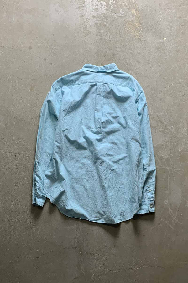 90'S L/S B.D COTTON OXFORD CLASSIC FIT SHIRT / LIGHT BLUE [SIZE: XL USED]