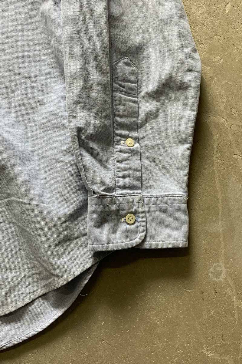 90'S L/S B.D COTTON OXFORD CUSTOM FIT SHIRT / LIGHT BLUE [SIZE: XL USED]
