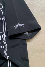 画像をギャラリービューアに読み込む, 90&#39;S S/S JACK DANIEL&#39;S DESIGN POLY SHIRT / BLACK [SIZE: XL USED]
