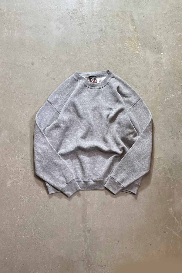 90'S ONE POINT SWEAT SHIRT / GREY [SIZE:L equivalent USED]