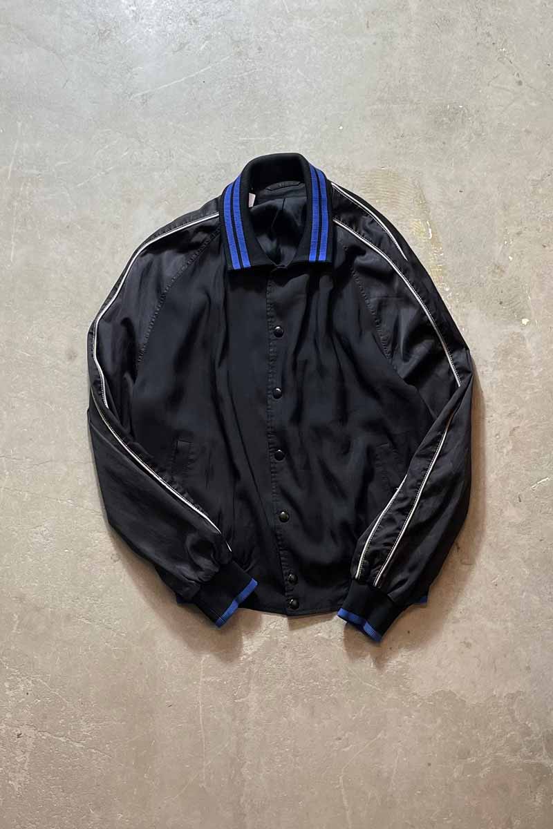 TRACK JACKET / BLACK/BLUE [SIZE: 50 USED]