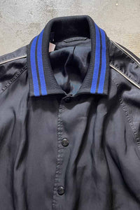 TRACK JACKET / BLACK/BLUE [SIZE: 50 USED]