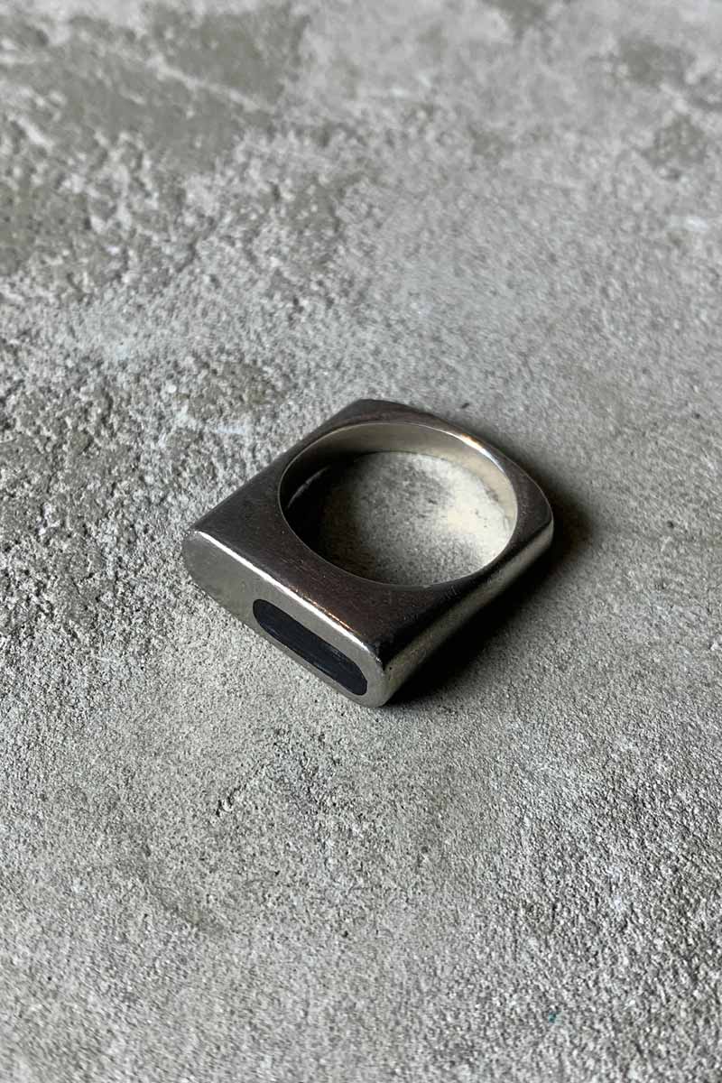 VINTAGE SILVER JEWELRY | 925 SILVER RING W / ONYX – STOCK ORIGINALS